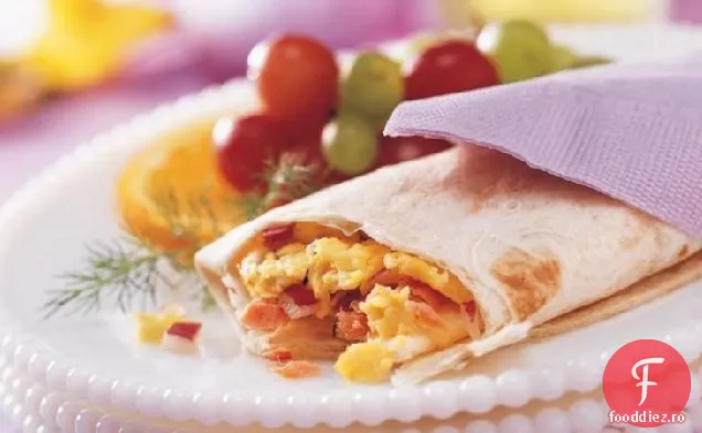 Somon afumat și împachetări cu ouă (Dimensiunea mulțimii)