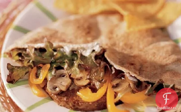 Veggie Burger Pitas
