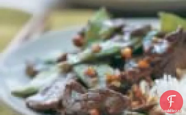 Carne De Vită Mandarină Și Mazăre De Zăpadă