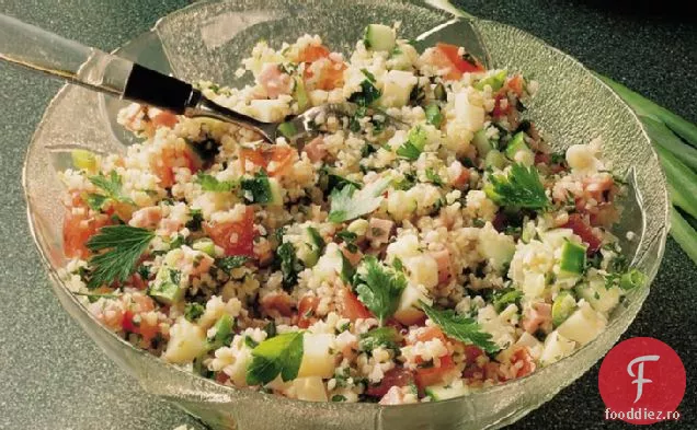 Salată de Tabbouleh cu brânză și șuncă