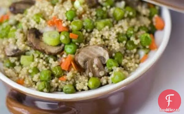 Ciuperci Și Mazăre Cu Pansament Miso Quinoa