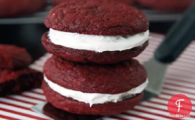 Roșu Catifea Whoopie Plăcintă Cookie-Uri