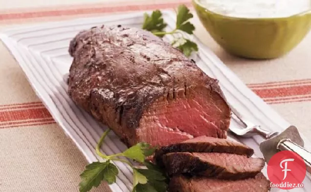Filet de vită cu cremă de hrean