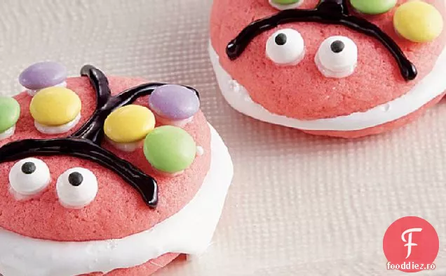 Pink Ladybug Whoopie Pies
