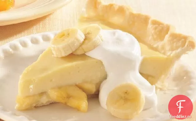 Plăcintă Cu Budincă Cu Cremă De Banane