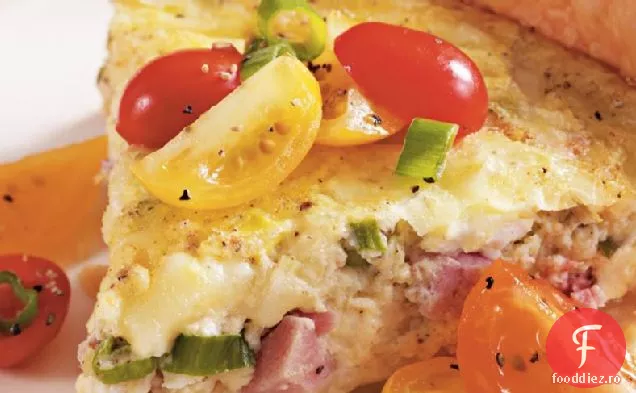 Șuncă cu aragaz lent și Quiche elvețian