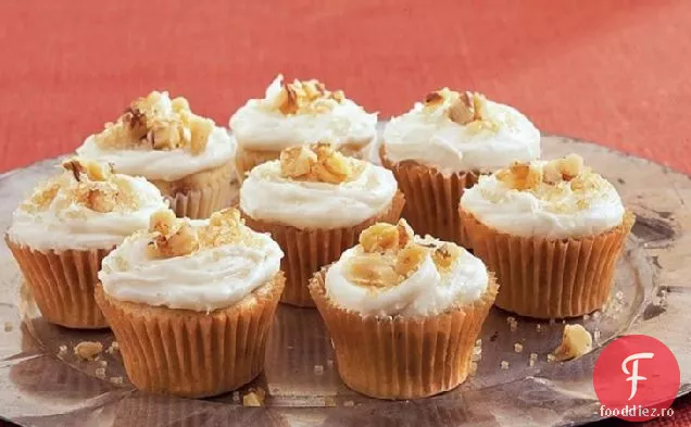 Mini Cupcakes Cu Arțar-Nuc