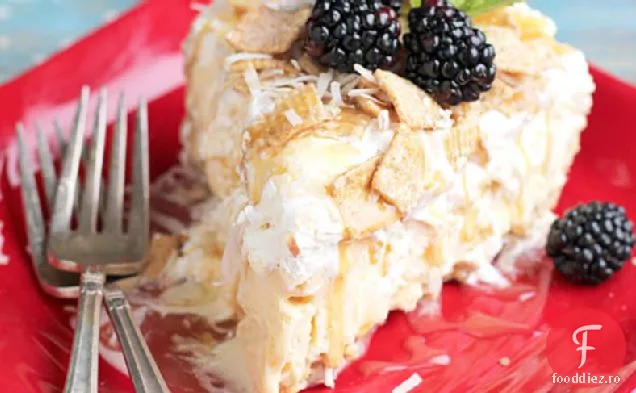 Scorțișoară Pâine Prăjită Crunch Plăcintă Cu Înghețată