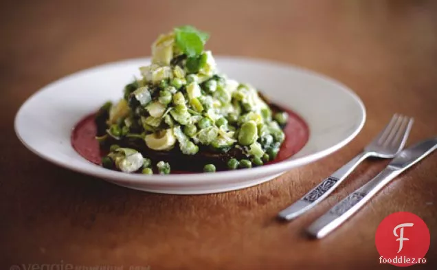 Fasole, Mazăre Și Anghinare Cu Brânză De Capră