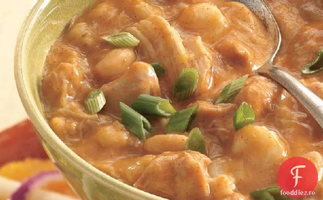 Chili de pui alb cu aragaz lent cu Hominy