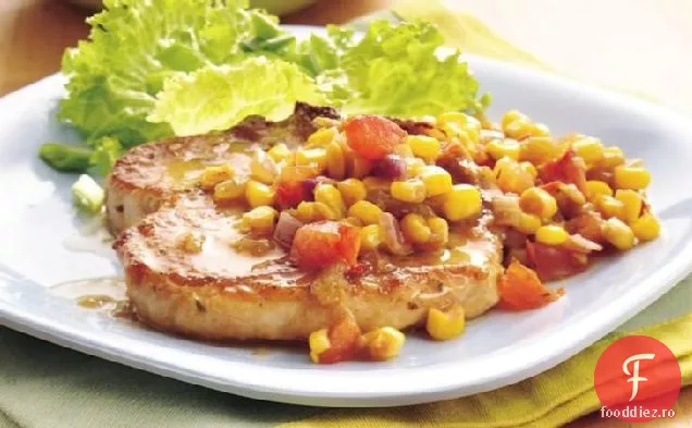 Cotlet de porc cu porumb Verde Chile