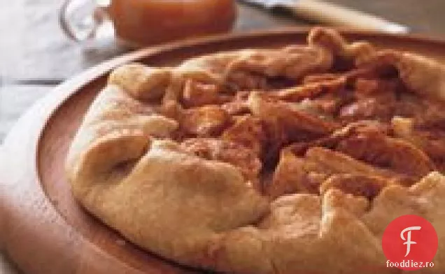 Crostata de mere cu sos de Caramel