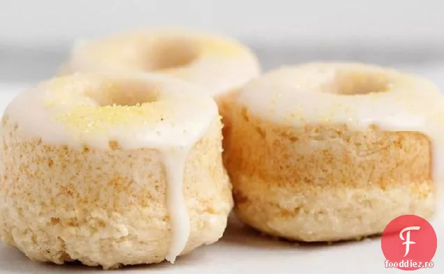 Gogoși de lămâie la cuptor cu glazură de lămâie