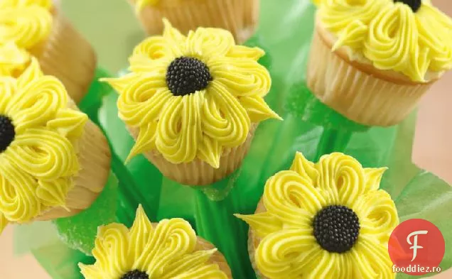 Buchet De Cupcakes Cu Floarea Soarelui