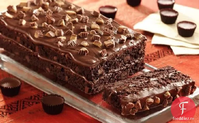 Bomboane-Topped Brownie Torte