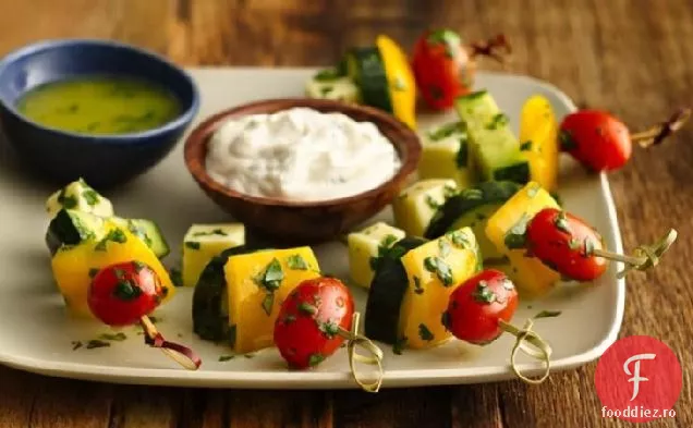 Frigarui de legume proaspete cu Jalapeimbroolo Aioli