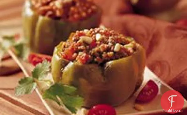Ardei umpluți cu cuscus cu aragaz lent (gătit pentru 2)