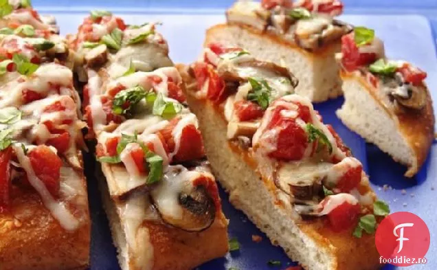 Focaccia de roșii și ciuperci