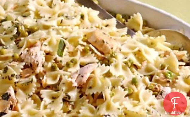 Farfalle Cu Somon, Mentă Și Mazăre