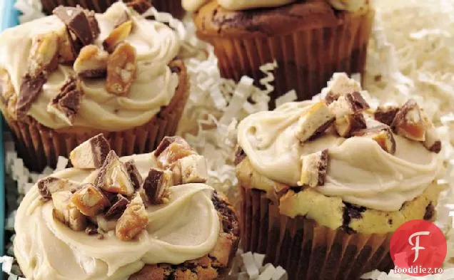 Snickers Cupcakes Cu Ciocolată