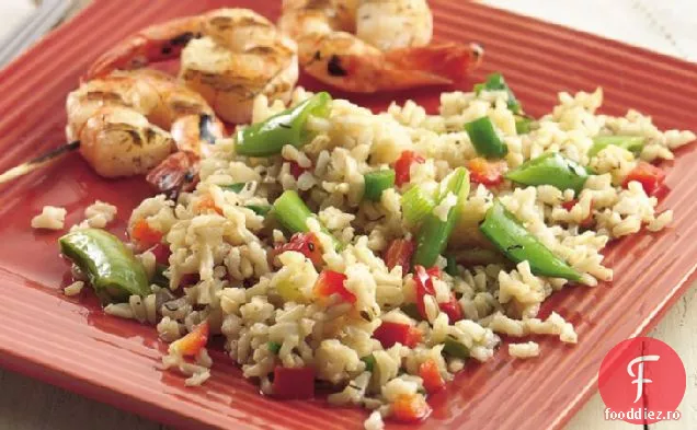 Pilaf Bulgur cu păstăi de mazăre