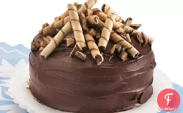 Tortă cu unt de caramel cu glazură de Ganache de ciocolată