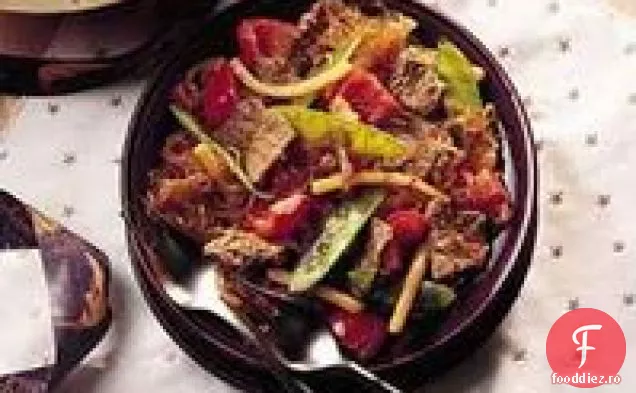 Carne de vită și legume prăjite