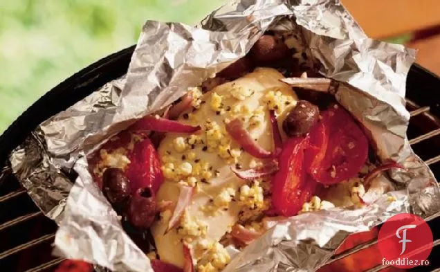 Pachete De Pui Mediteranean La Grătar