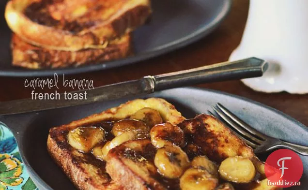 Caramel Banana Pâine Prăjită Franceză