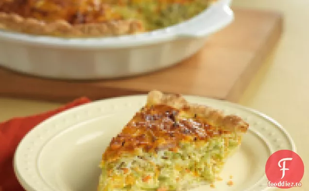 Quiche de broccoli și usturoi