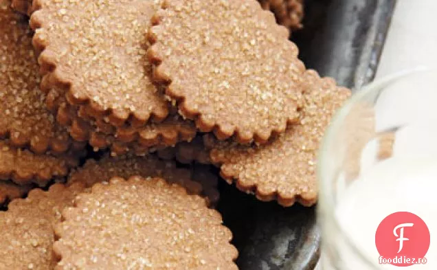 Biscuiți Graham de modă veche cu zahăr Turbinado