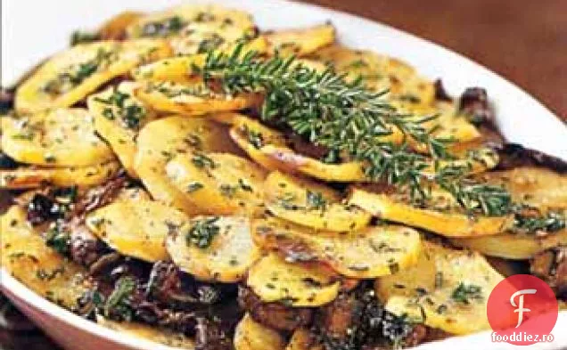 Gratin de cartofi și ciuperci Portobello