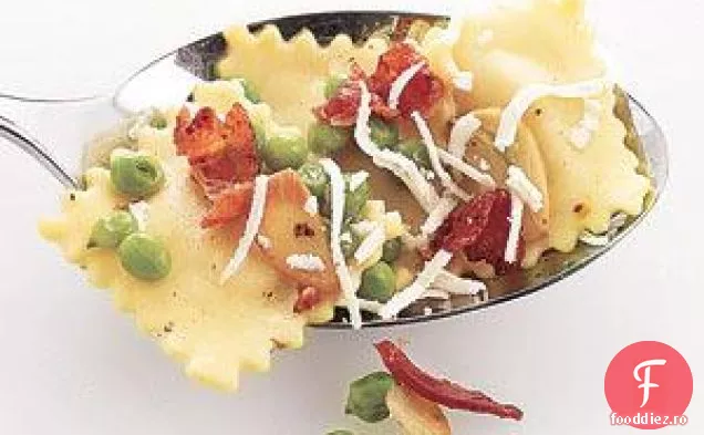 Ravioli Cu Mazăre Și Rețetă Crocantă De Slănină