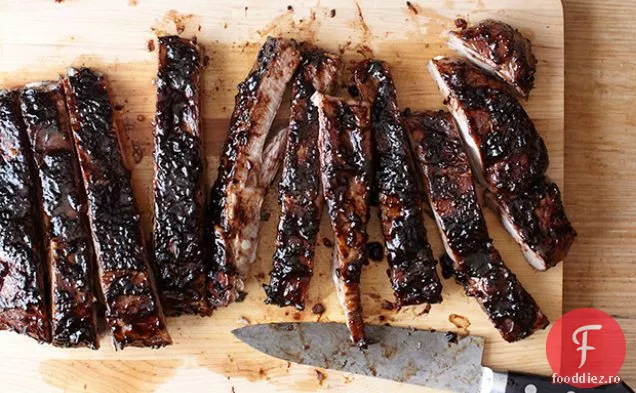 Spareribs cu glazură balsamică dulce-acrișoară