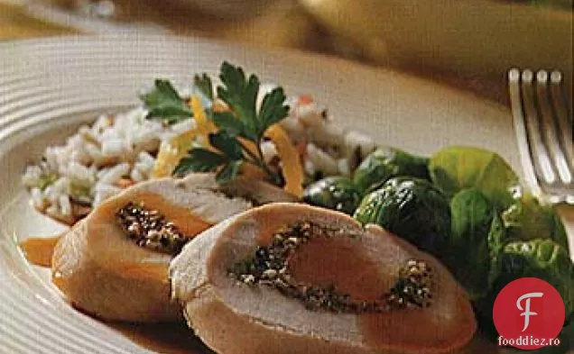 Ruladă De Curcan Prăjită La Cuptor