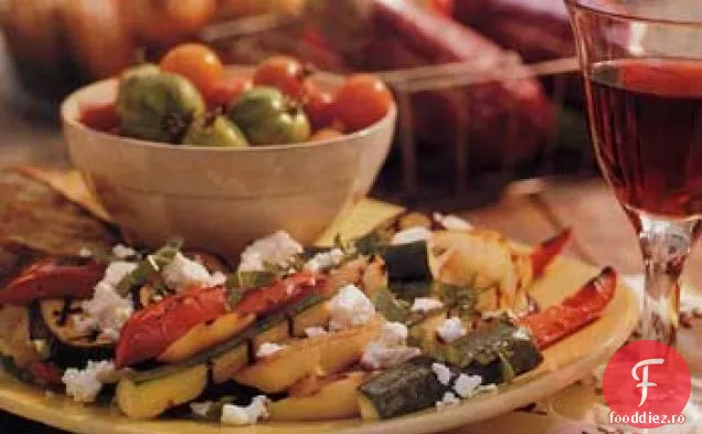 Salată de Ratatouille la grătar cu brânză Feta