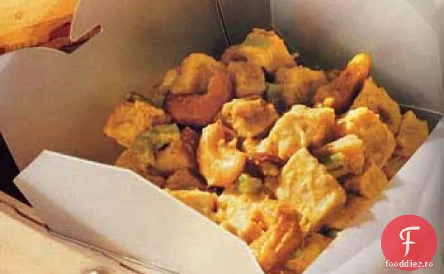 Salată de curcan curry cu caju