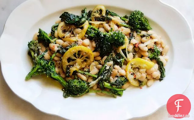 Fasole albă cu Broccoli rabe și lămâie