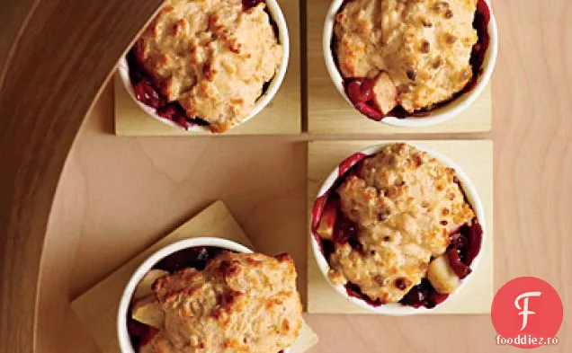 Pear-Cranberry Cobblers