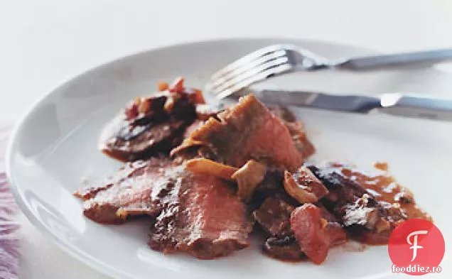 Steak de flanc Panfried cu Rago de ciuperci 8T