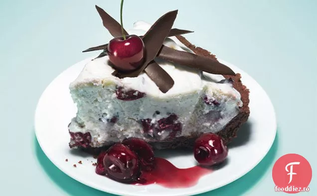 Plăcintă Cu Mousse De Ciocolată Albă-Cireșe