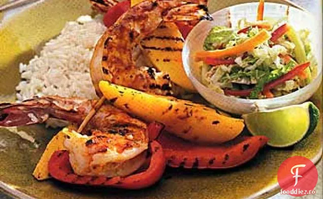 Frigarui de creveti si Mango cu glazura de Guava-var