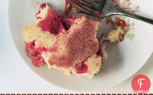 Tort De Budincă De Căpșuni Cu Rubarbă