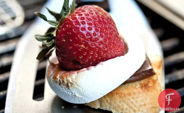 Skewered Strawberry & Marshmallow S ' mores