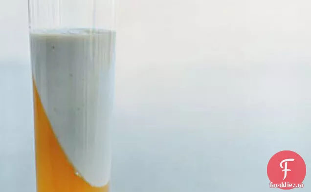 Passion-Fruit Gel Corroide cu cremă de busuioc