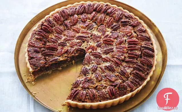 Tarta cu Pecan si ciocolata cu Bourbon batut Cr Aproxme fra aprox. che