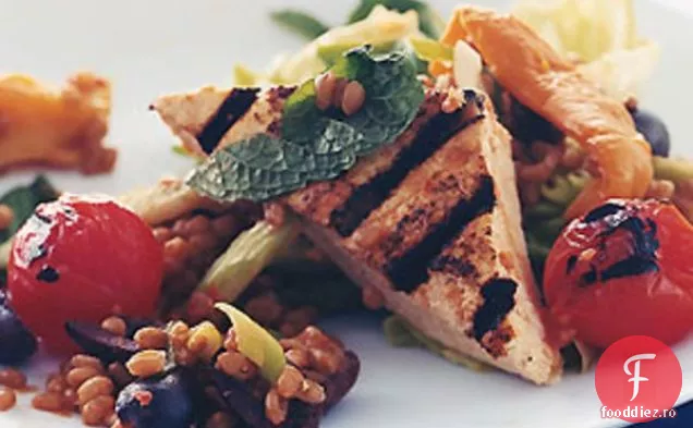 Salată de boabe de grâu cu Tofu la grătar