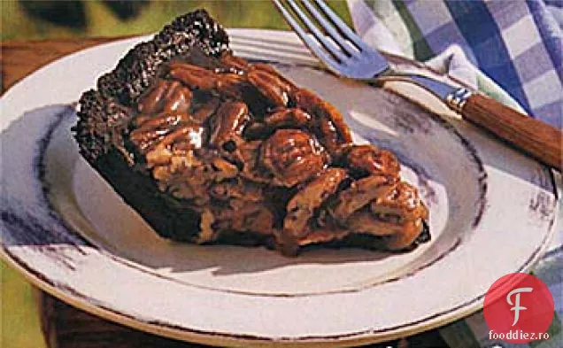 Plăcintă cu nuci Pecan, Caramel și Fudge
