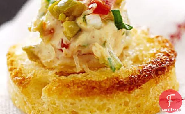 Canapele spaniole de măsline și cremă de brânză