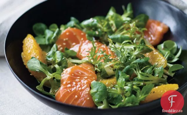 Salată Sashimi cu soia și portocală